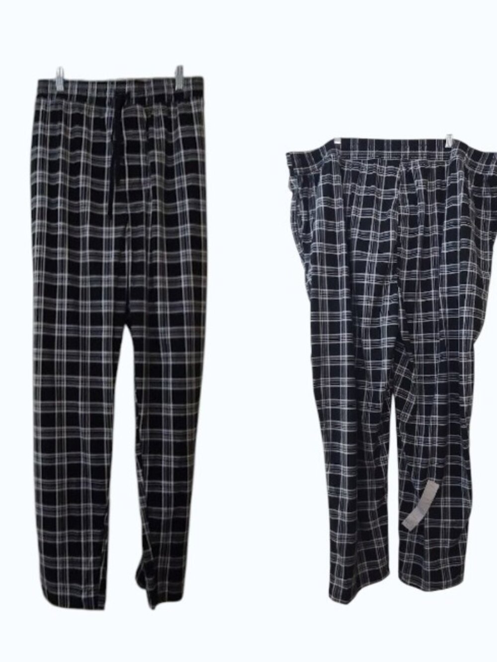 St. John's Bay Black & White Plaid Jogger Pants